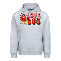 Heather Grey love bug Urban Hoodie - FaDigitalArtStudio