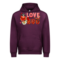 Mauve Wine love bug Urban Hoodie - FaDigitalArtStudio