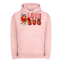Pigment Salmon love bug Urban Hoodie - FaDigitalArtStudio