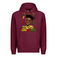 Burgundy little mister juneteenth Premium Hoodie - HRA Design Shop