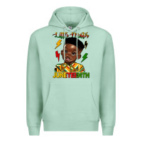 Seafoam little mister juneteenth Premium Hoodie - HRA Design Shop