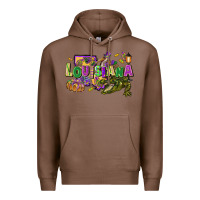 Chestnut louisiana mardi gras Premium Hoodie - FaDigitalArtStudio