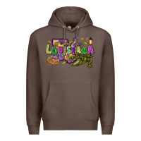 Coffee louisiana mardi gras Premium Hoodie - FaDigitalArtStudio