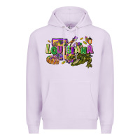 Lilac louisiana mardi gras Premium Hoodie - FaDigitalArtStudio