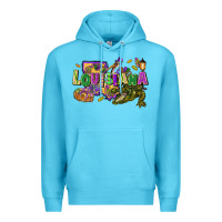 Ocean Blue louisiana mardi gras Premium Hoodie - FaDigitalArtStudio