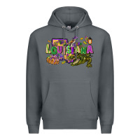 Rock louisiana mardi gras Premium Hoodie - FaDigitalArtStudio