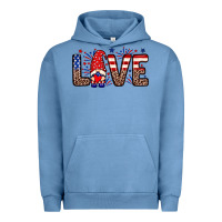 Pigment Pebble Blue Love gnome Urban Hoodie - Neo Western