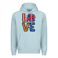 Blue Mist Love sunflower Premium Hoodie - Neo Western