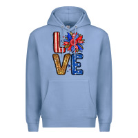 Colony Blue Love sunflower Premium Hoodie - Neo Western