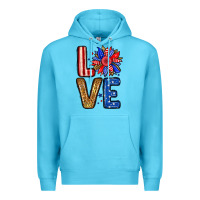 Ocean Blue Love sunflower Premium Hoodie - Neo Western