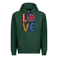 Sports Green Love sunflower Premium Hoodie - Neo Western