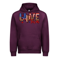 Mauve Wine Love Texas Urban Hoodie - Neo Western