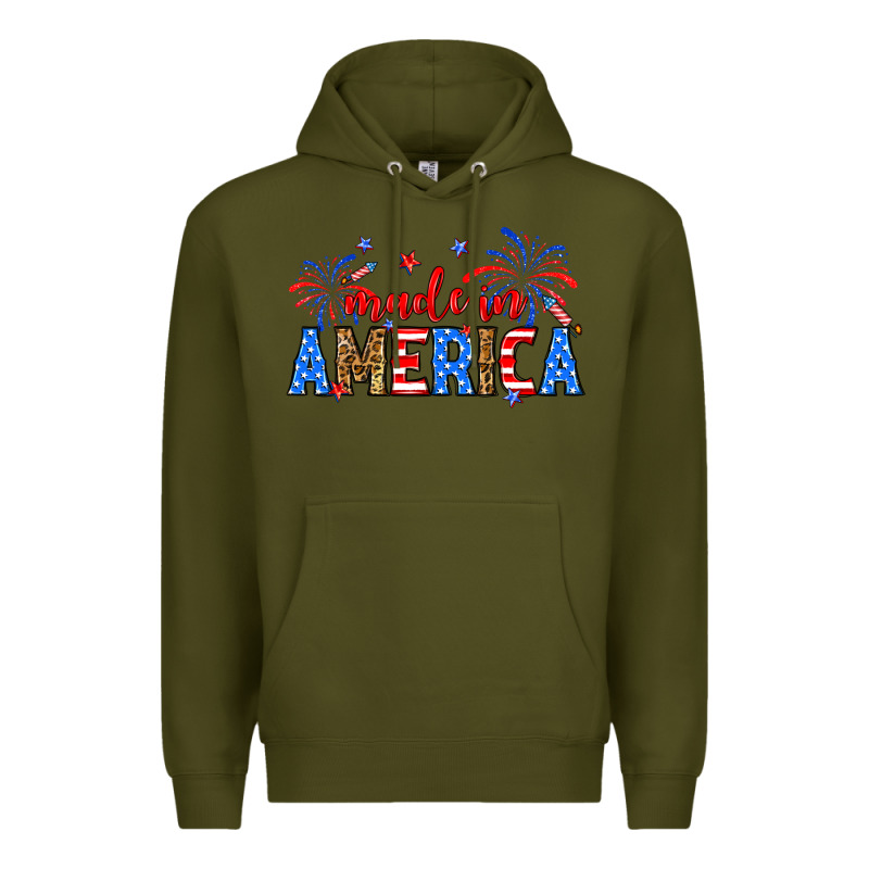 Made In America Premium Hoodie by Neo Western | Teevron