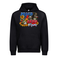 Black Proud army mom 4th of july Urban Hoodie - CowGirlArtShop