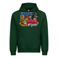Forest Green Proud army mom 4th of july Urban Hoodie - CowGirlArtShop