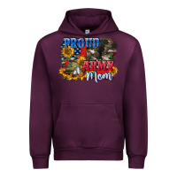 Mauve Wine Proud army mom 4th of july Urban Hoodie - CowGirlArtShop