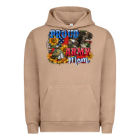 Pigment Burro Proud army mom 4th of july Urban Hoodie - CowGirlArtShop