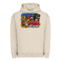 Pigment French Oak Proud army mom 4th of july Urban Hoodie - CowGirlArtShop