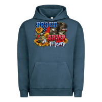Pigment Midnight Navy Proud army mom 4th of july Urban Hoodie - CowGirlArtShop