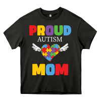 Asphalt lil autism mom Heavy Core Tee - CowhideDigitalArt
