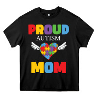 Black lil autism mom Heavy Core Tee - CowhideDigitalArt