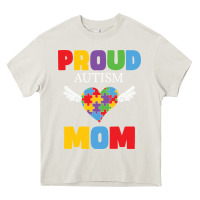 Cream lil autism mom Heavy Core Tee - CowhideDigitalArt