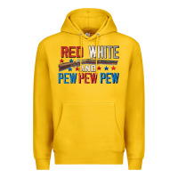 Lemon Red white and pew pew pew Premium Hoodie - CowGirlArtShop
