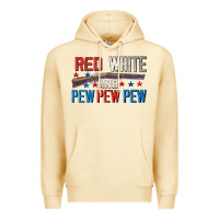 Pina Colada Red white and pew pew pew Premium Hoodie - CowGirlArtShop