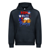 Navy Red white and boozy 4th of july Urban Hoodie - CowGirlArtShop