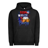 Pigment Black Red white and boozy 4th of july Urban Hoodie - CowGirlArtShop