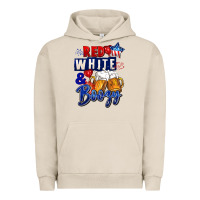 Pigment French Oak Red white and boozy 4th of july Urban Hoodie - CowGirlArtShop