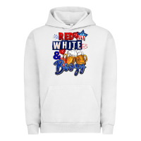Pigment Lunar Rock Red white and boozy 4th of july Urban Hoodie - CowGirlArtShop