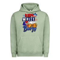 Pigment Oil Green Red white and boozy 4th of july Urban Hoodie - CowGirlArtShop