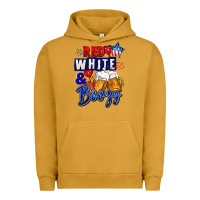 Pigment Peanut Butter Red white and boozy 4th of july Urban Hoodie - CowGirlArtShop
