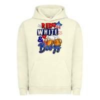 Pigment Pistachio Red white and boozy 4th of july Urban Hoodie - CowGirlArtShop