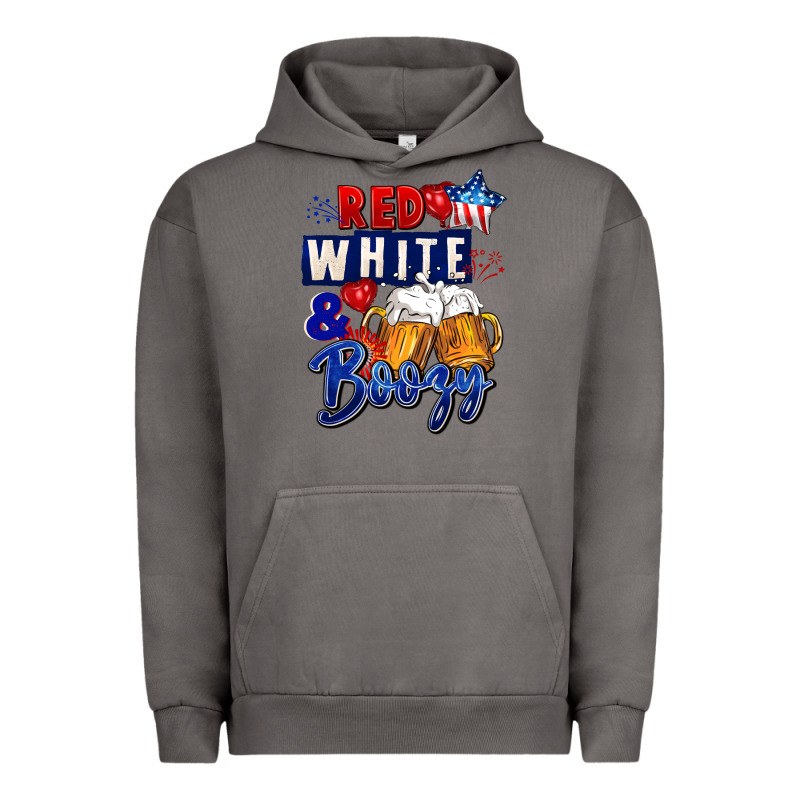 Red White And Boozy 4th Of July Urban Hoodie by CowGirlArtShop | Teevron