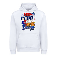 White Red white and boozy 4th of july Urban Hoodie - CowGirlArtShop