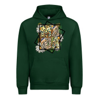 Forest Green mama leopard Urban Hoodie - CowhideDigitalArt