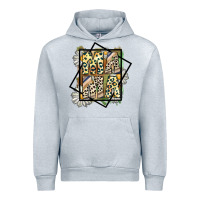 Heather Grey mama leopard Urban Hoodie - CowhideDigitalArt
