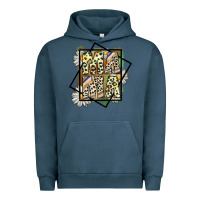 Pigment Midnight Navy mama leopard Urban Hoodie - CowhideDigitalArt