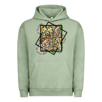 Pigment Oil Green mama leopard Urban Hoodie - CowhideDigitalArt