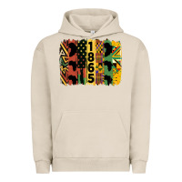 Pigment French Oak juneteenth 1865 brush stroke Urban Hoodie - HRA Design Shop