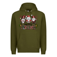 Army Green merry christmas Premium Hoodie - CowhideDigitalArt