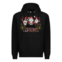 Black merry christmas Premium Hoodie - CowhideDigitalArt