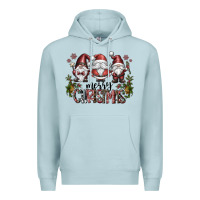 Blue Mist merry christmas Premium Hoodie - CowhideDigitalArt