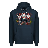 Navy merry christmas Premium Hoodie - CowhideDigitalArt