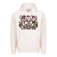 Pale Pink merry christmas Premium Hoodie - CowhideDigitalArt