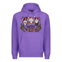 Purple merry christmas Premium Hoodie - CowhideDigitalArt