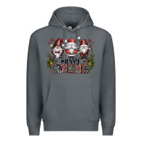 Rock merry christmas Premium Hoodie - CowhideDigitalArt