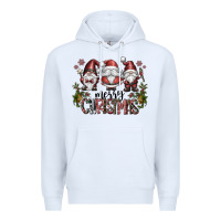 White merry christmas Premium Hoodie - CowhideDigitalArt